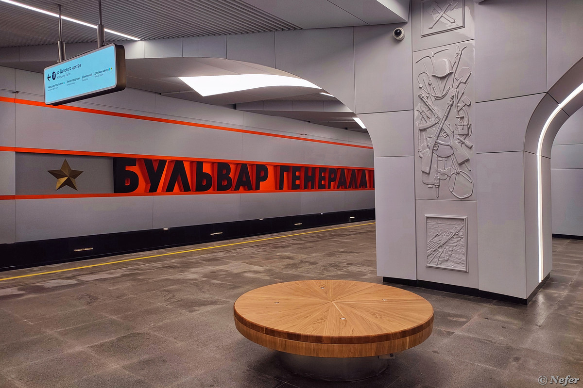 Открыты три новых станции метро: Звенигородская, Народное Ополчение и Бульвар Генерала Карбышева линии, станции, РублевоАрхангельской, Бульвар, Народное, Карбышева, Генерала, также, новые, станций, Звенигородская, ополчение, можно, Колонны, стенах, панно, больше, Станция, черные, схемах